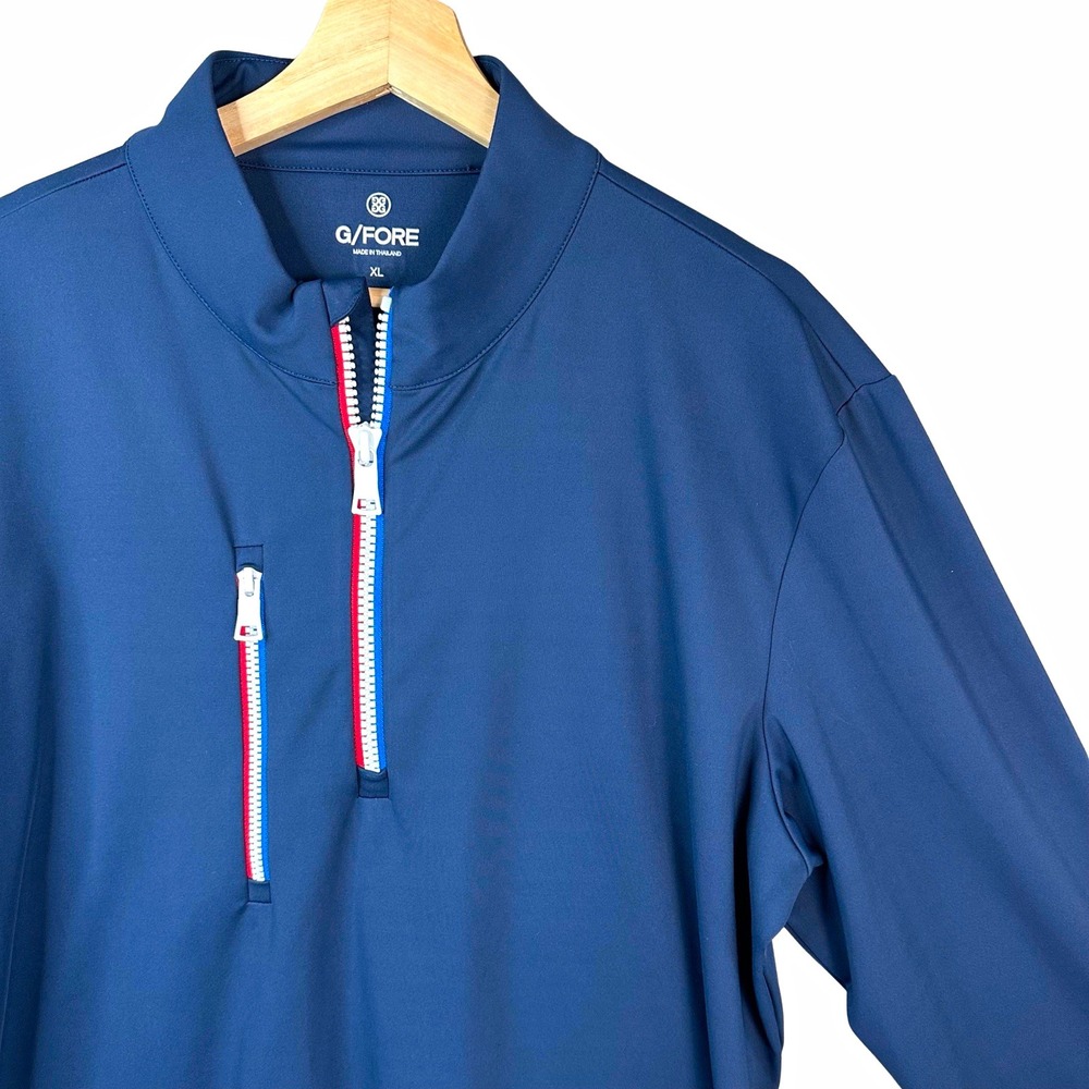 G/FORE Performance Mens XL Golf Pullover 1/4 Zip Navy Jacket